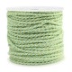 Macramé bead cord twisted 1.5mm Gold-soft mint green